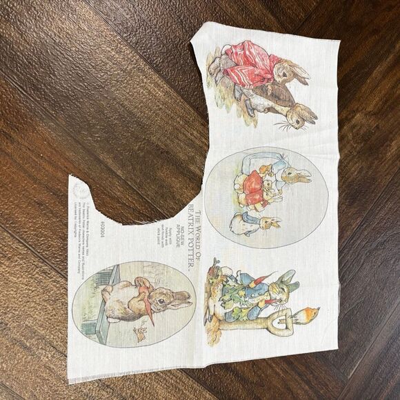 Vintage 1993 Beatrix Potter No-Sew Fabric Appliqués - Picture 9 of 9
